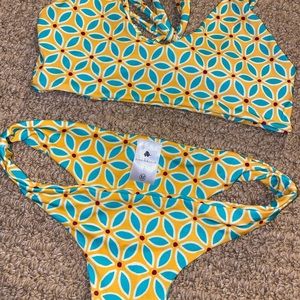 Ama bikini bottoms yellow and blue